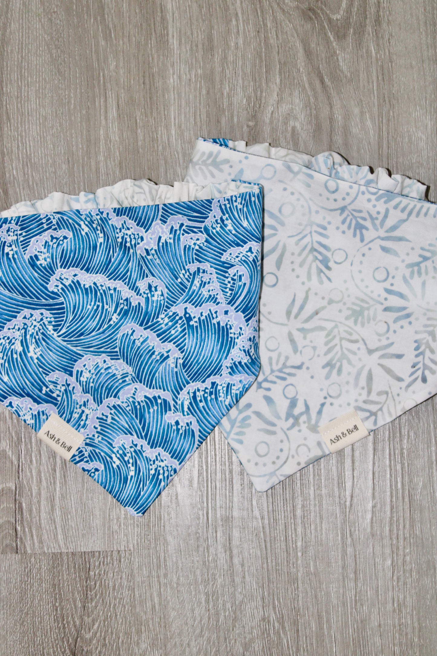 Ocean Waves Scrunchie Pet Bandana