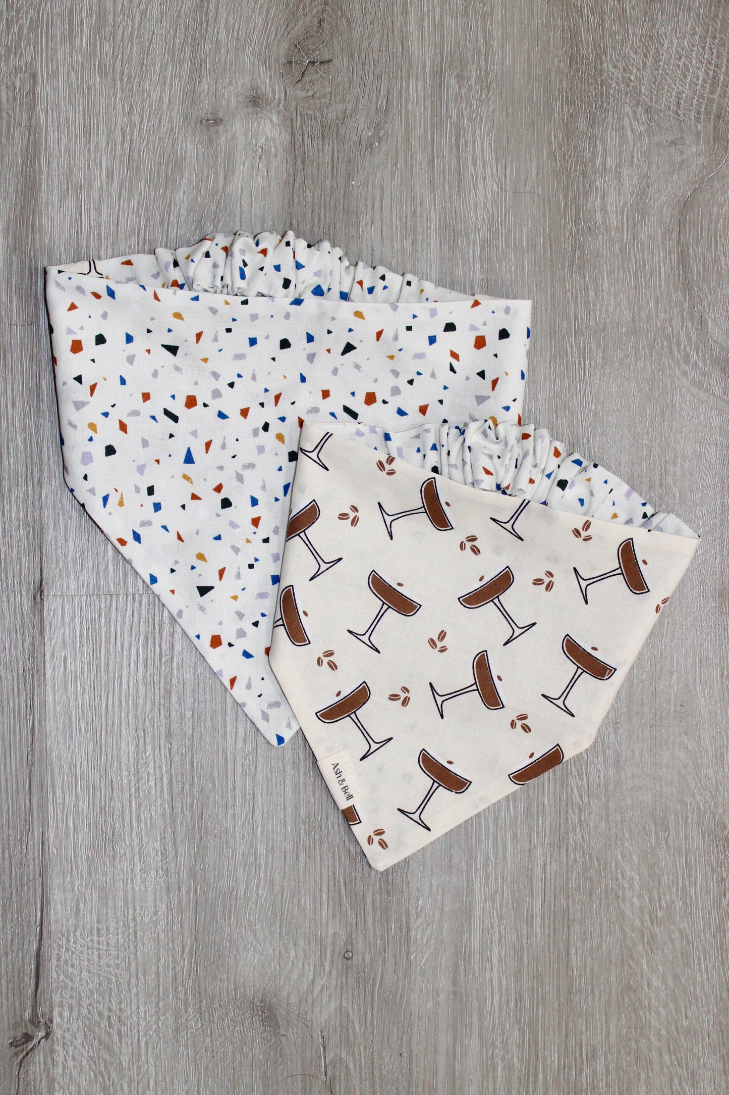 Espresso Martini Reversible Scrunchie Pet Bandana