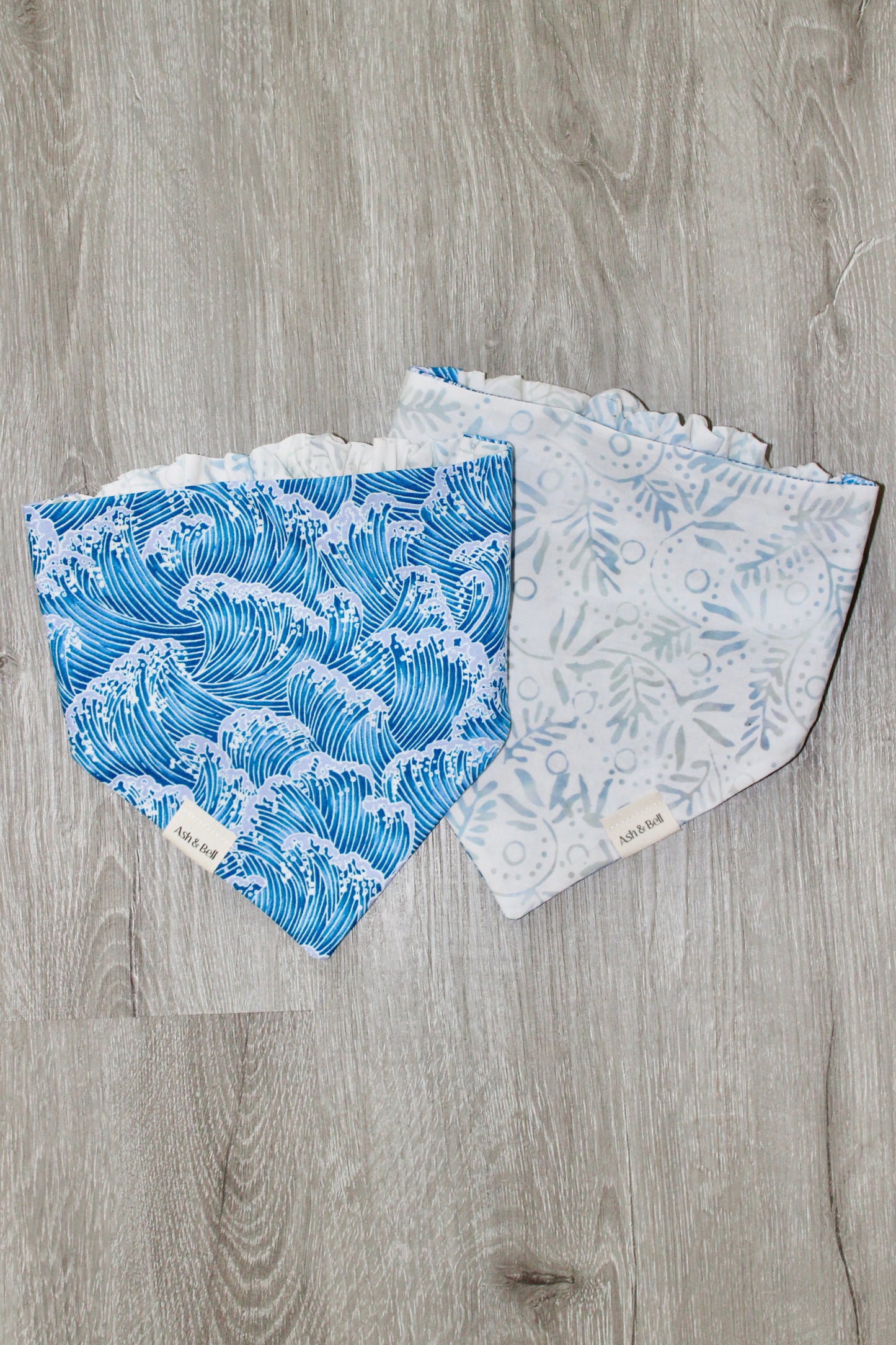 Ocean Waves Scrunchie Pet Bandana