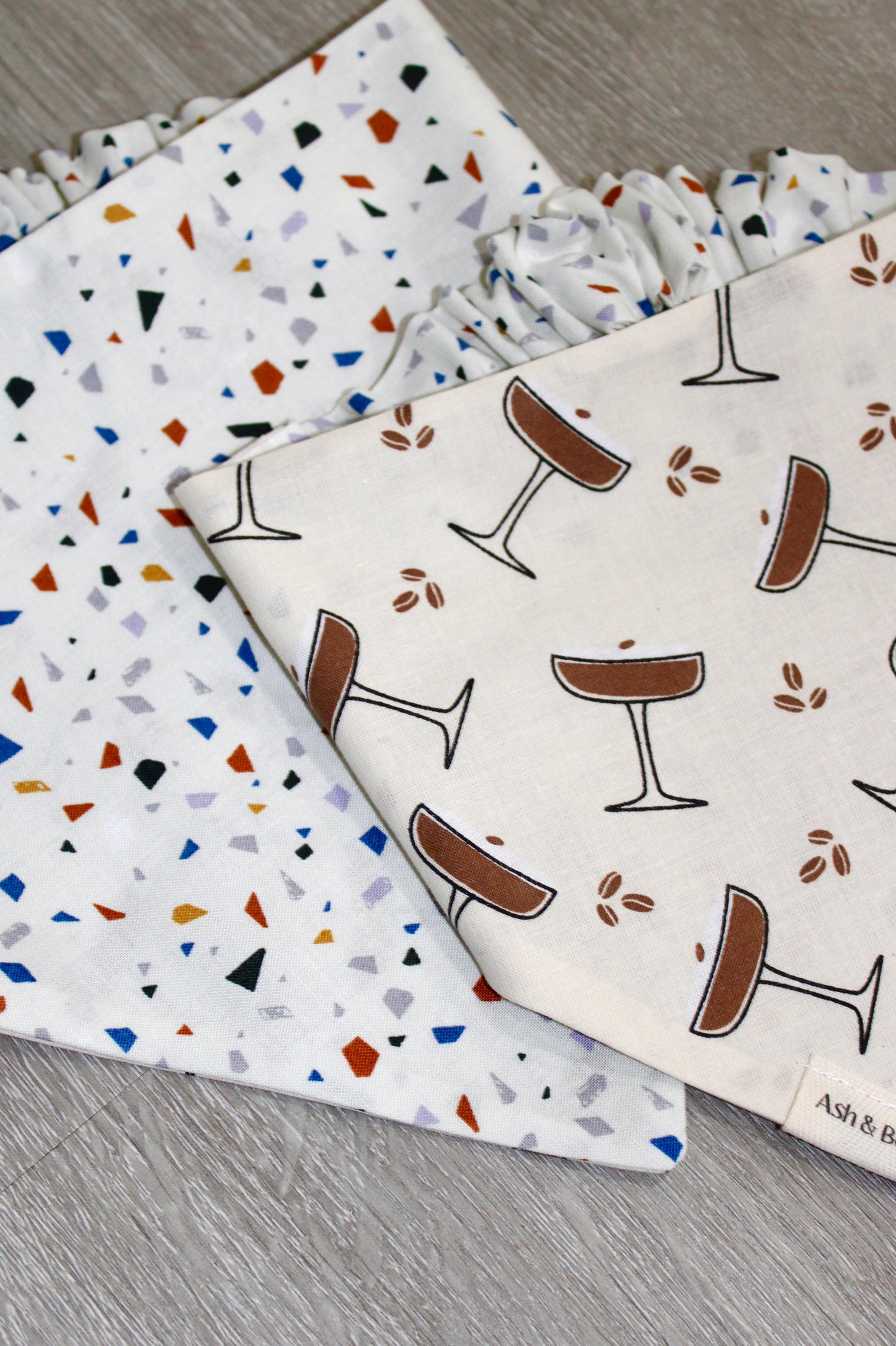 Espresso Martini Reversible Scrunchie Pet Bandana