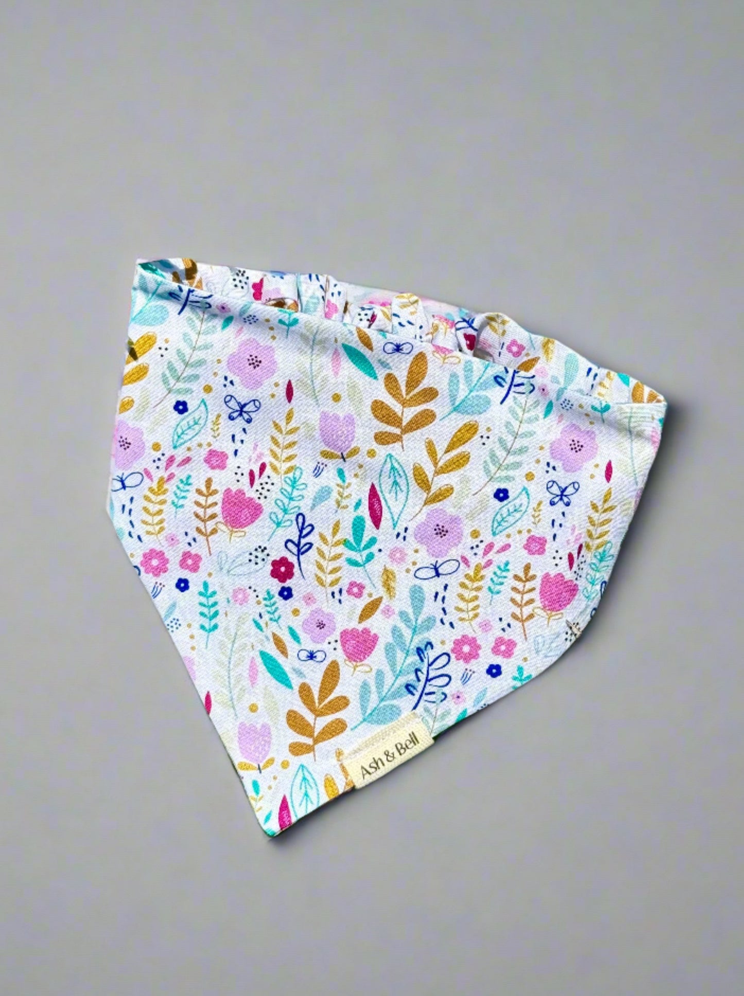 Pastel Wildflowers- Scrunchie Bandana