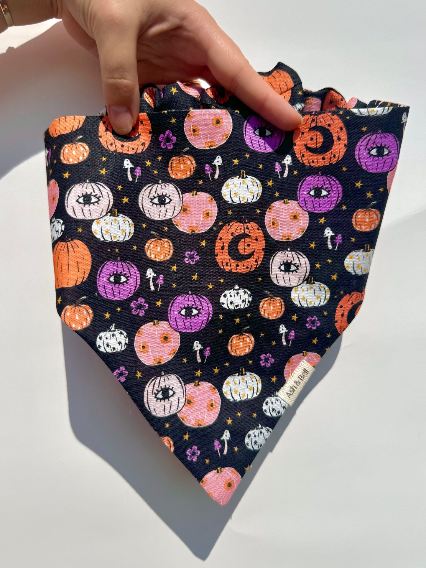 Witchy Pumpkins-Scrunchie Bandana